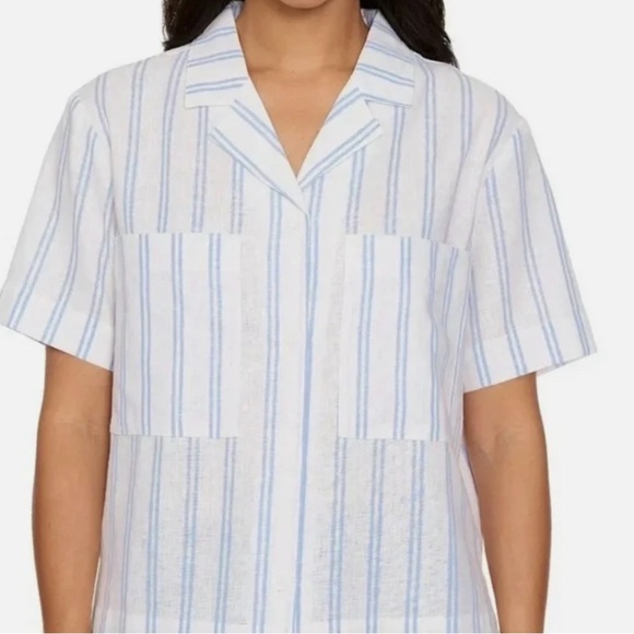 Buffalo David Bitton Tops - Buffalo - David Bitton Women's Linen Blend Button Front Shirt -Large -NWT